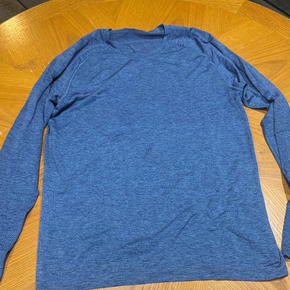 Men's Blue Long Sleeve Shirt